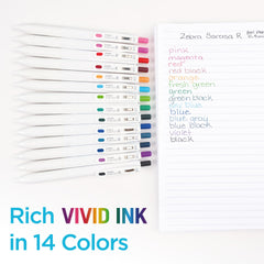 Zebra Pen detalle de la punta 0,4 mm para trazos precisos y control