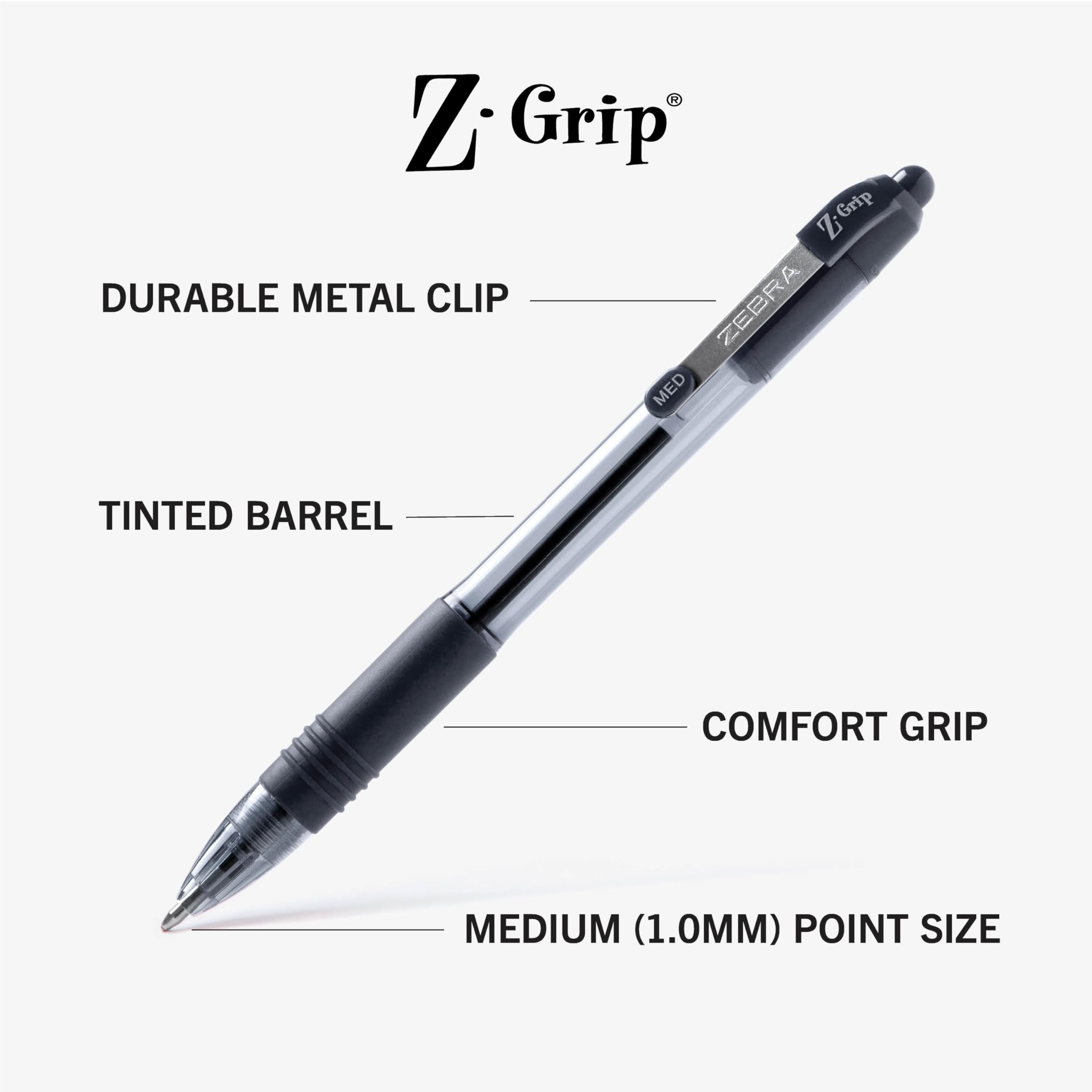 Zebra Pen primer plano de la punta 1.0 mm para trazos nítidos