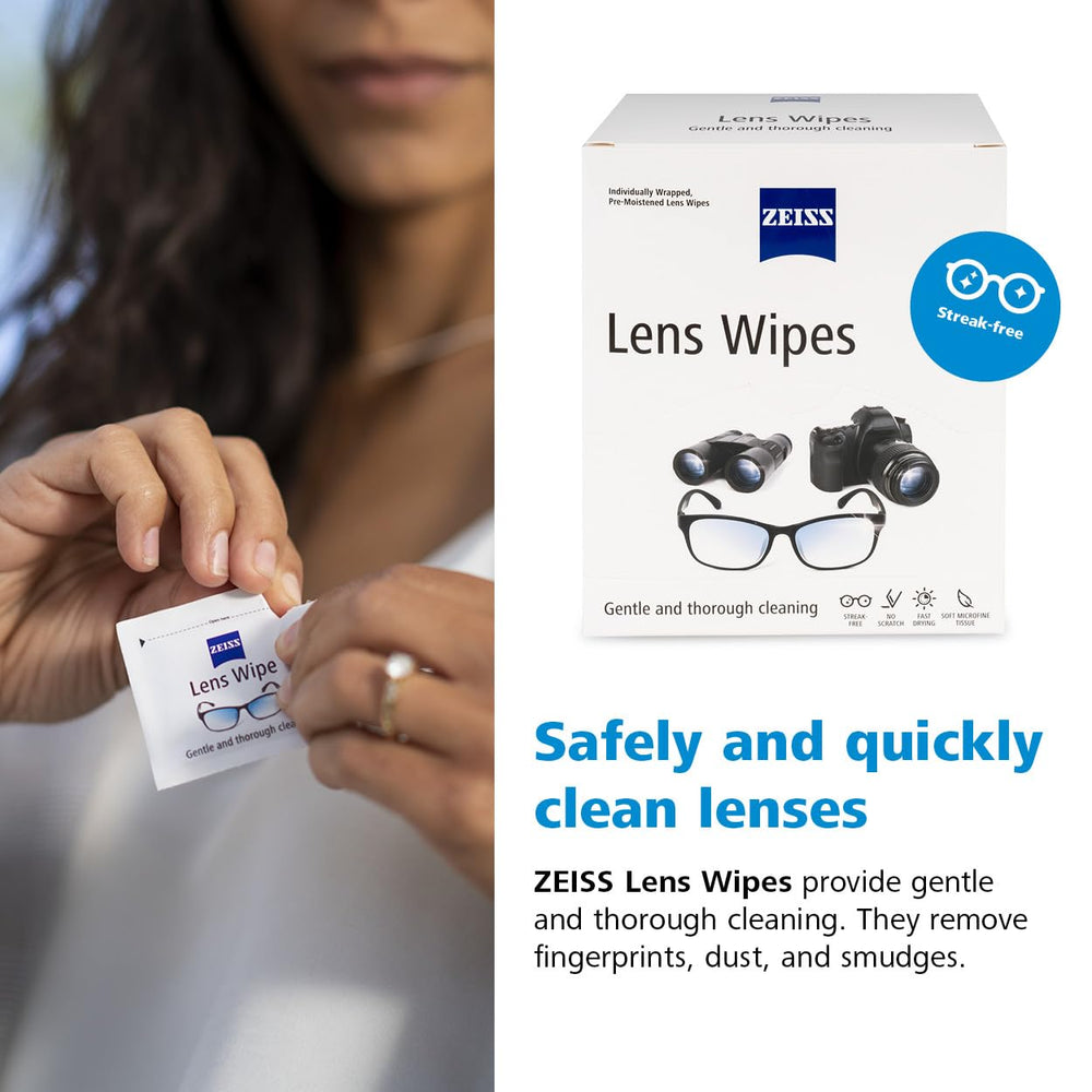 ZEISS limpiando pantalla de teléfono sin dejar residuos visibles