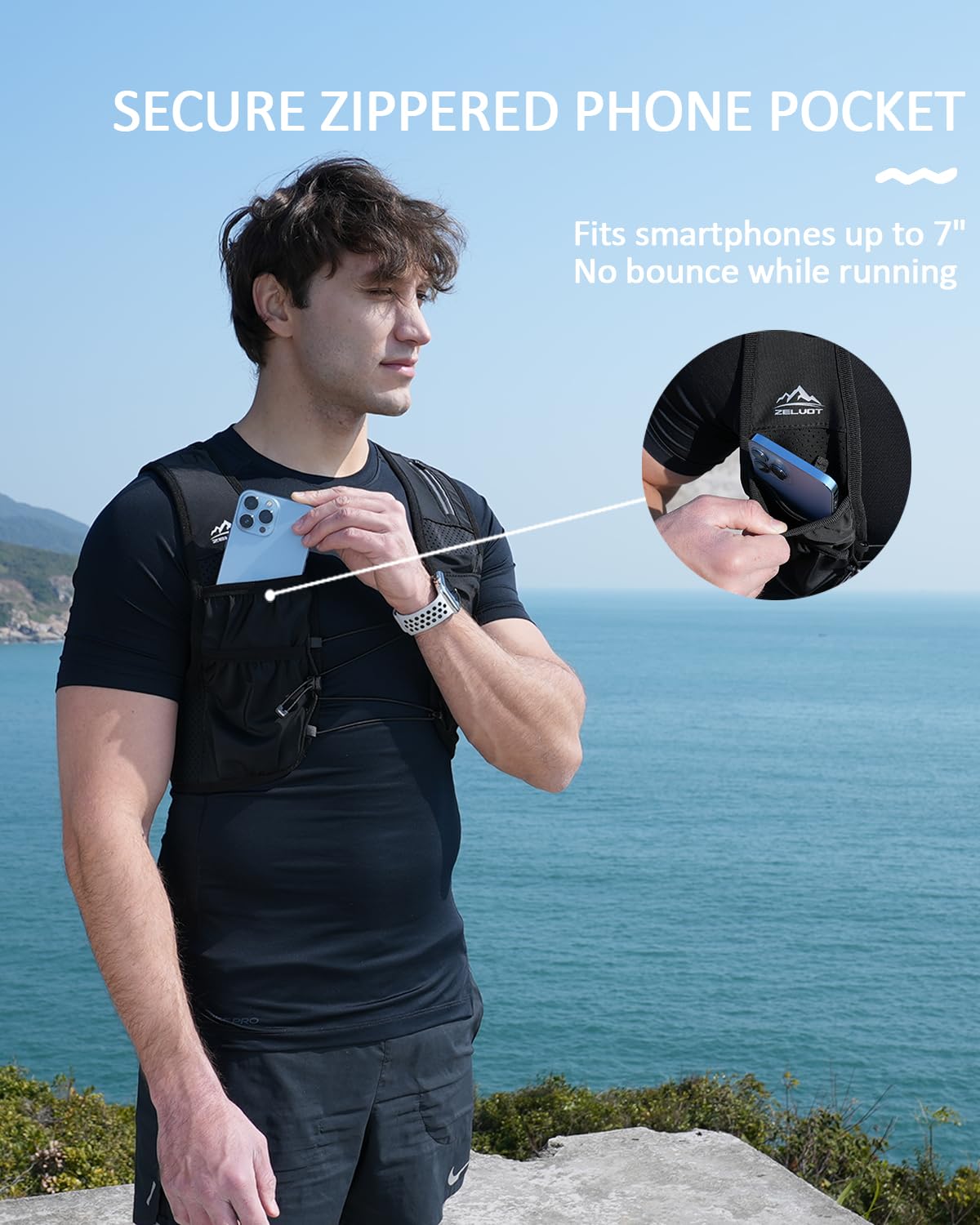Zelvot detalle de correas pectorales ajustables para ajuste seguro
