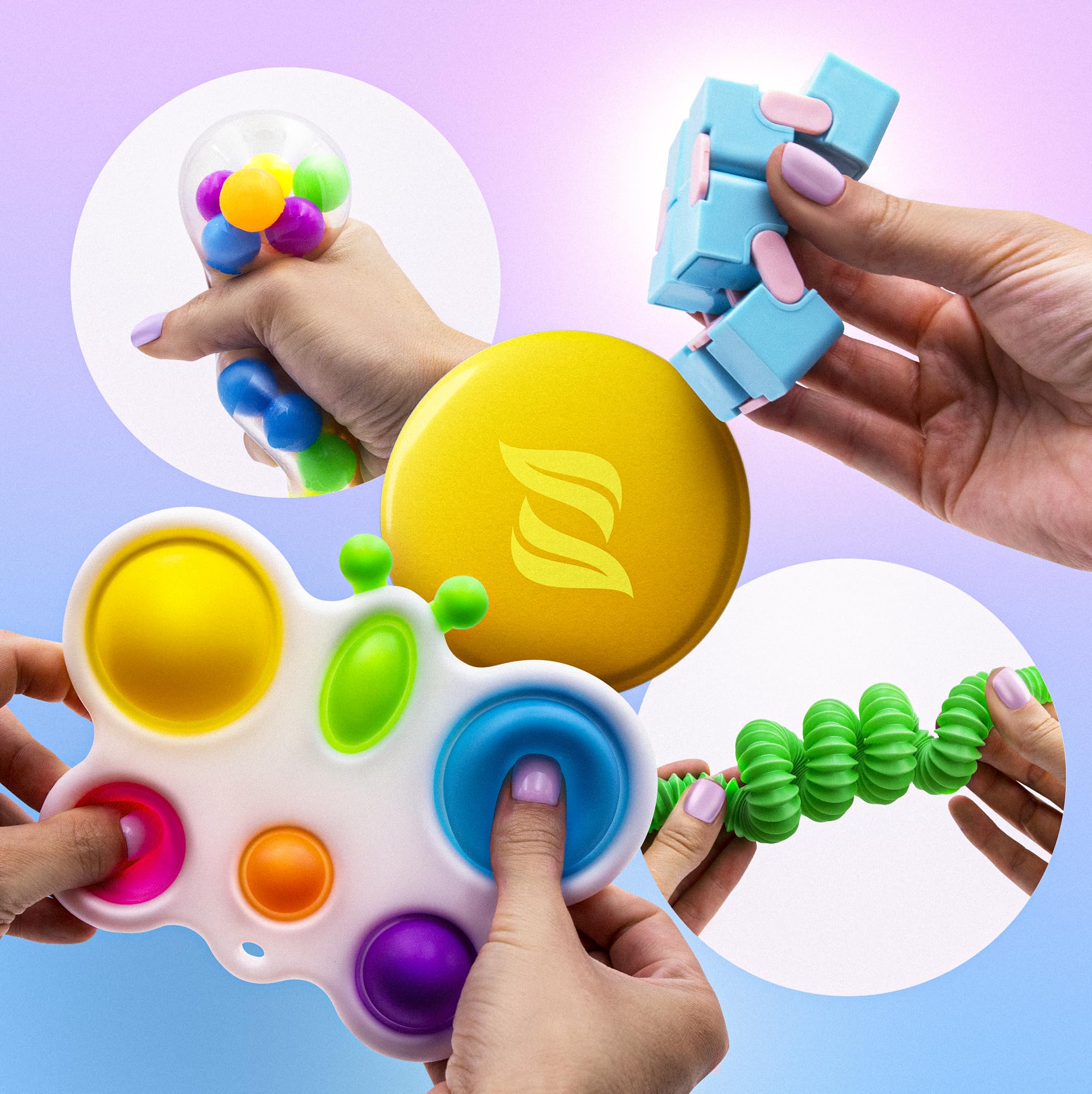 zen laboratory classroom treasure box with fidgets for reward incentives