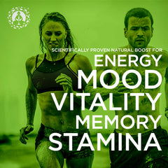Zen Spirit maca mezclada en smoothie cremoso, energía vegetal natural