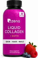 Zena Nutrition frente del empaque que muestra Verisol y biotina como beneficio