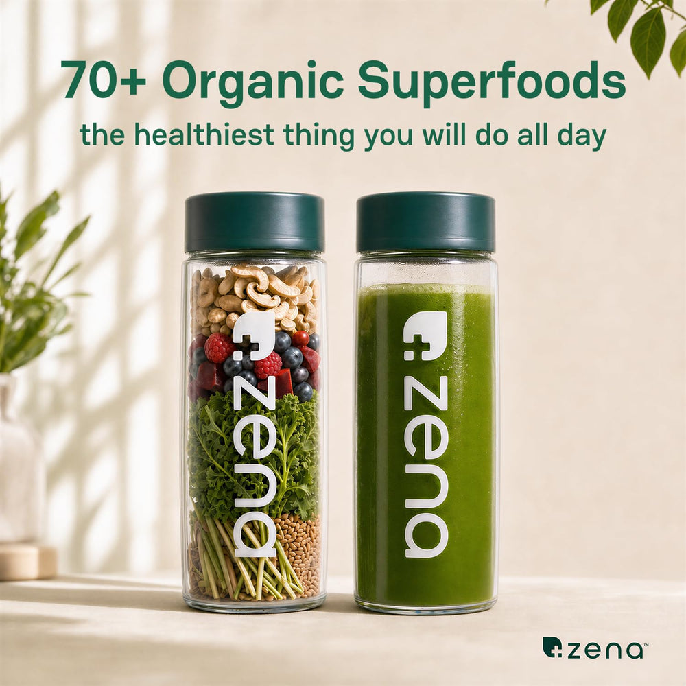Zena Nutrition cuchara con porción lista para mezclar y fácil uso
