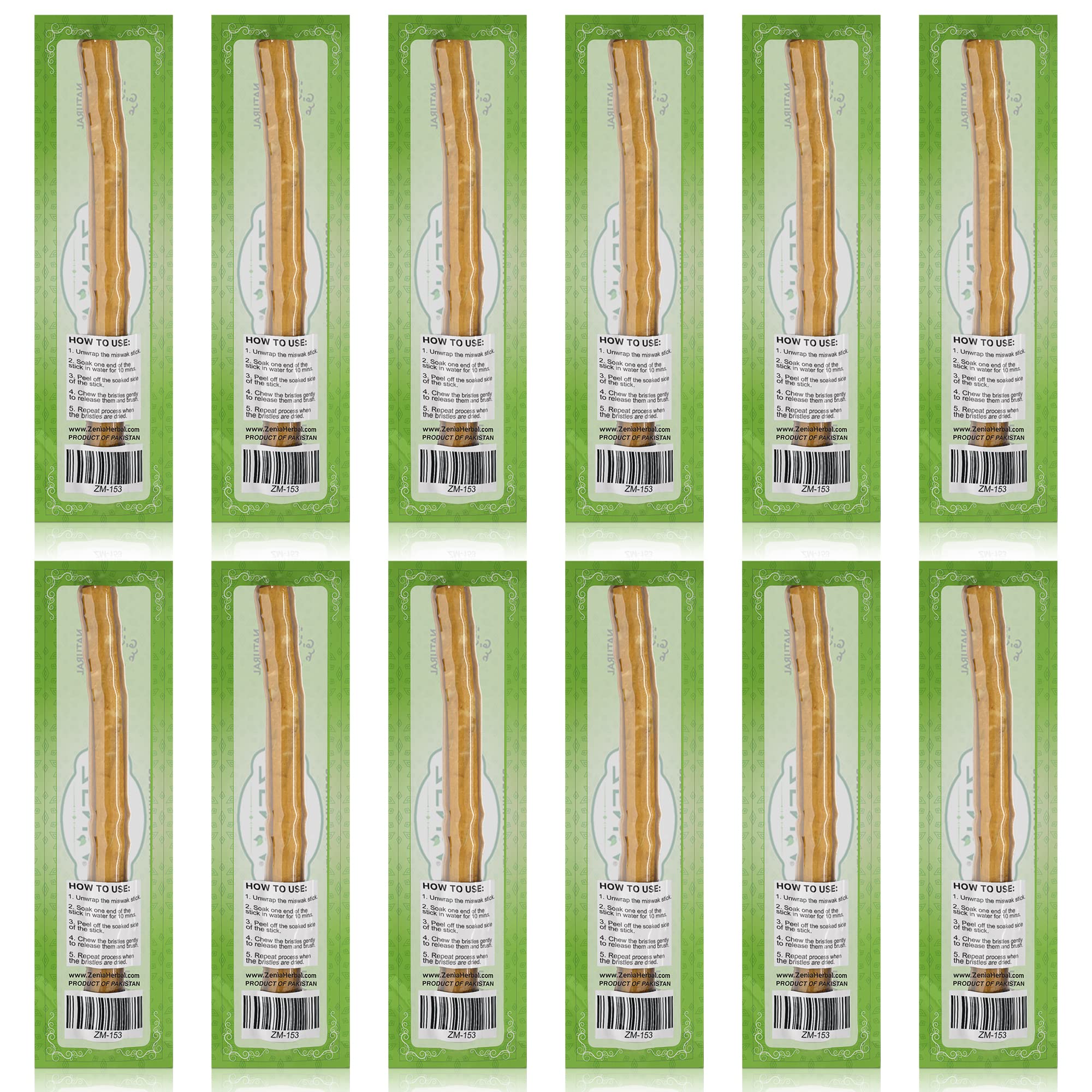 Zenia miswak detalle de fibras expuestas mostrando textura limpiadora natural
