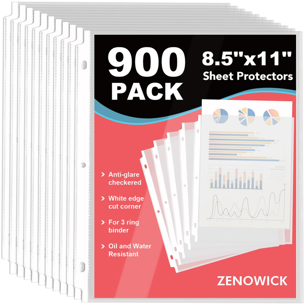 ZENOWICK paquete frontal de 900 fundas, gran ahorro y protección