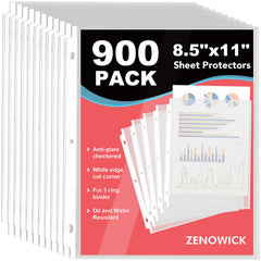 ZENOWICK paquete frontal de 900 fundas, gran ahorro y protección