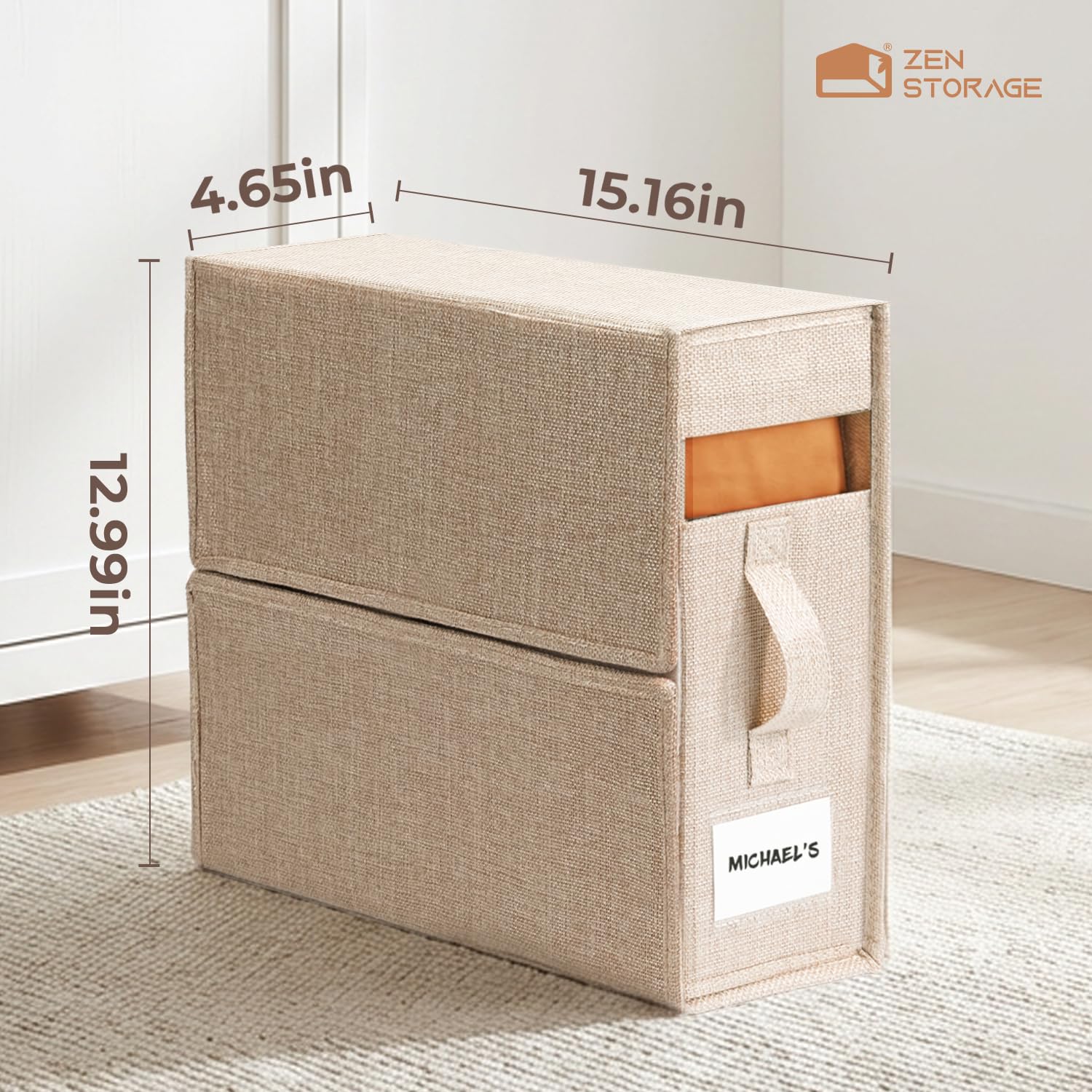 ZenStorage ventana transparente que permite identificación rápida