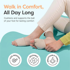 ZenToes primer plano del gel suave destacando amortiguación y flexibilidad