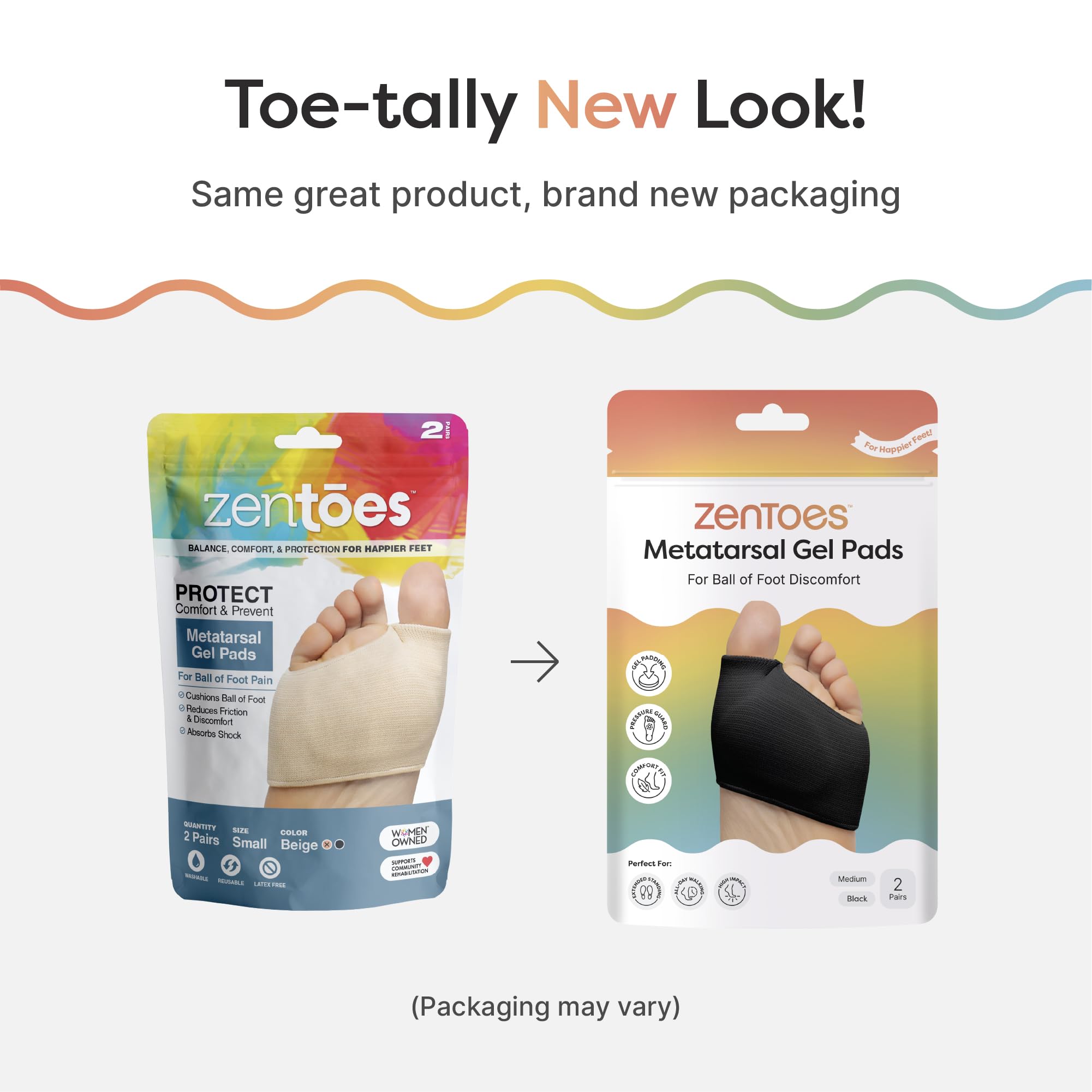ZenToes en tacones demostrando perfil bajo y discreción
