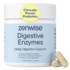 Zenwise frente del envase mostrando la marca y el beneficio digestivo