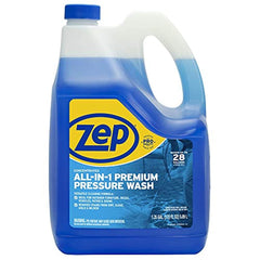Zep frasco concentrado 5.09 L mostrando etiqueta y capacidad para limpieza eficaz