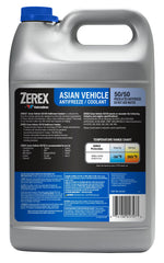 Zerex detalle de etiqueta con instrucciones y compatibilidad visible