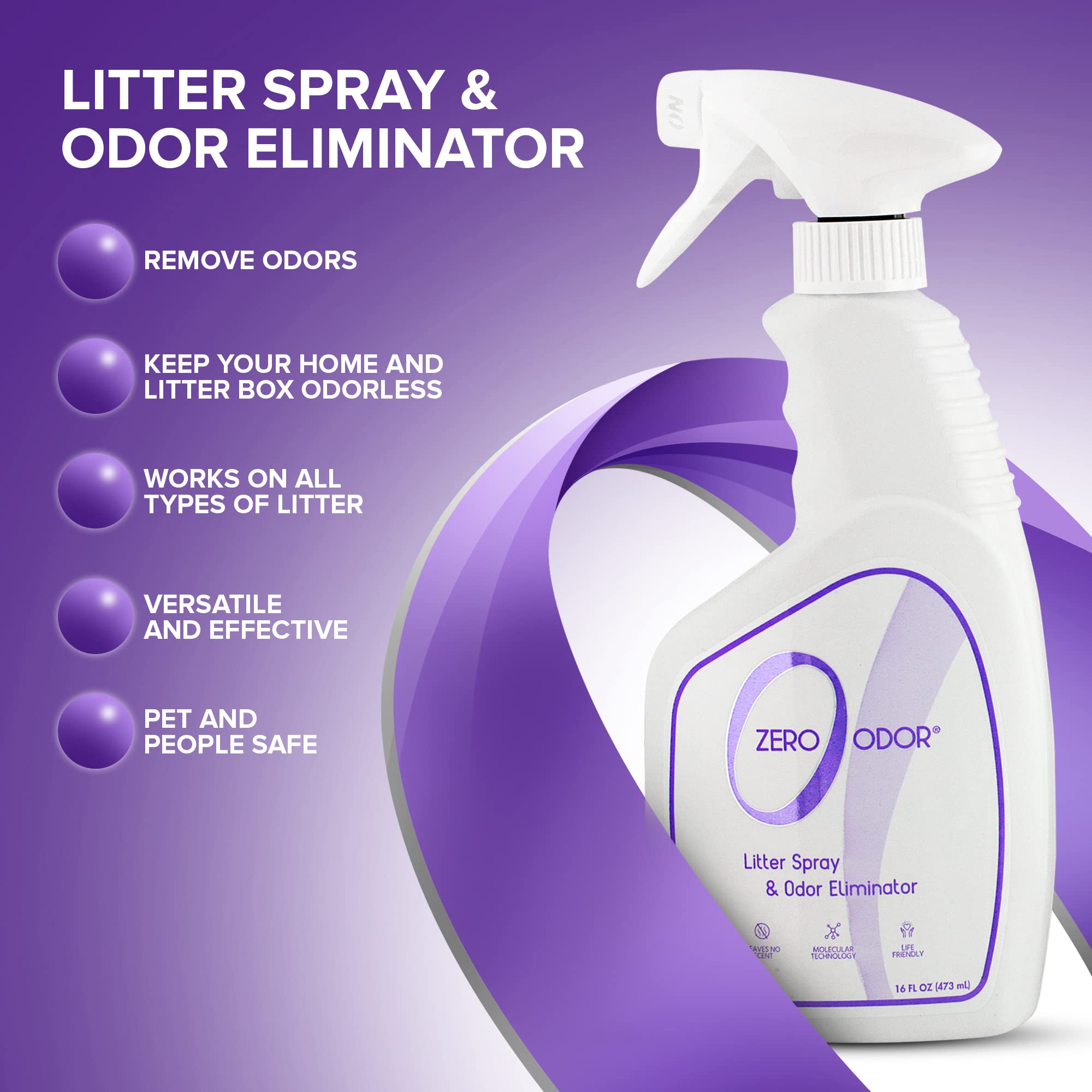 Zero Odor junto a mano para comparar tamaño y manejo cómodo