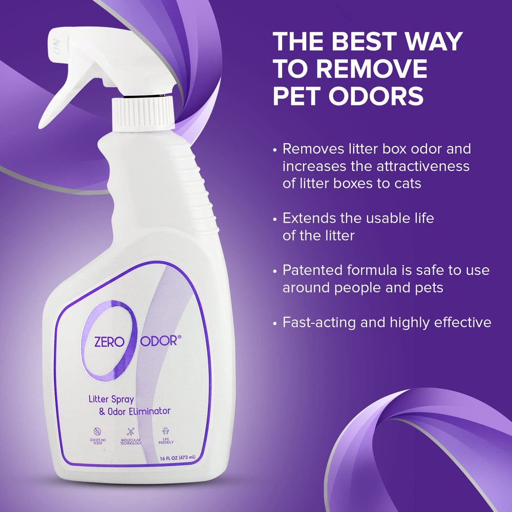 Zero Odor etiqueta legible con ingredientes y beneficios claros
