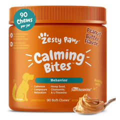 Zesty Paws envase frontal mostrando 90 unidades y fácil administración