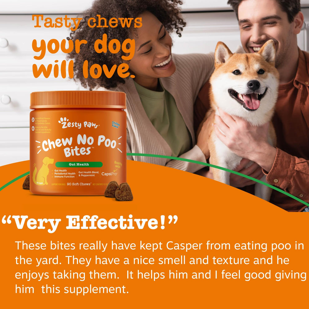 Zesty Paws comparación de tamaño con monedas para evaluar la porción