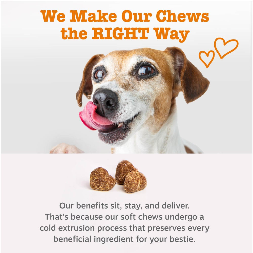Zesty Paws etiqueta nutricional en primer plano para revisar ingredientes