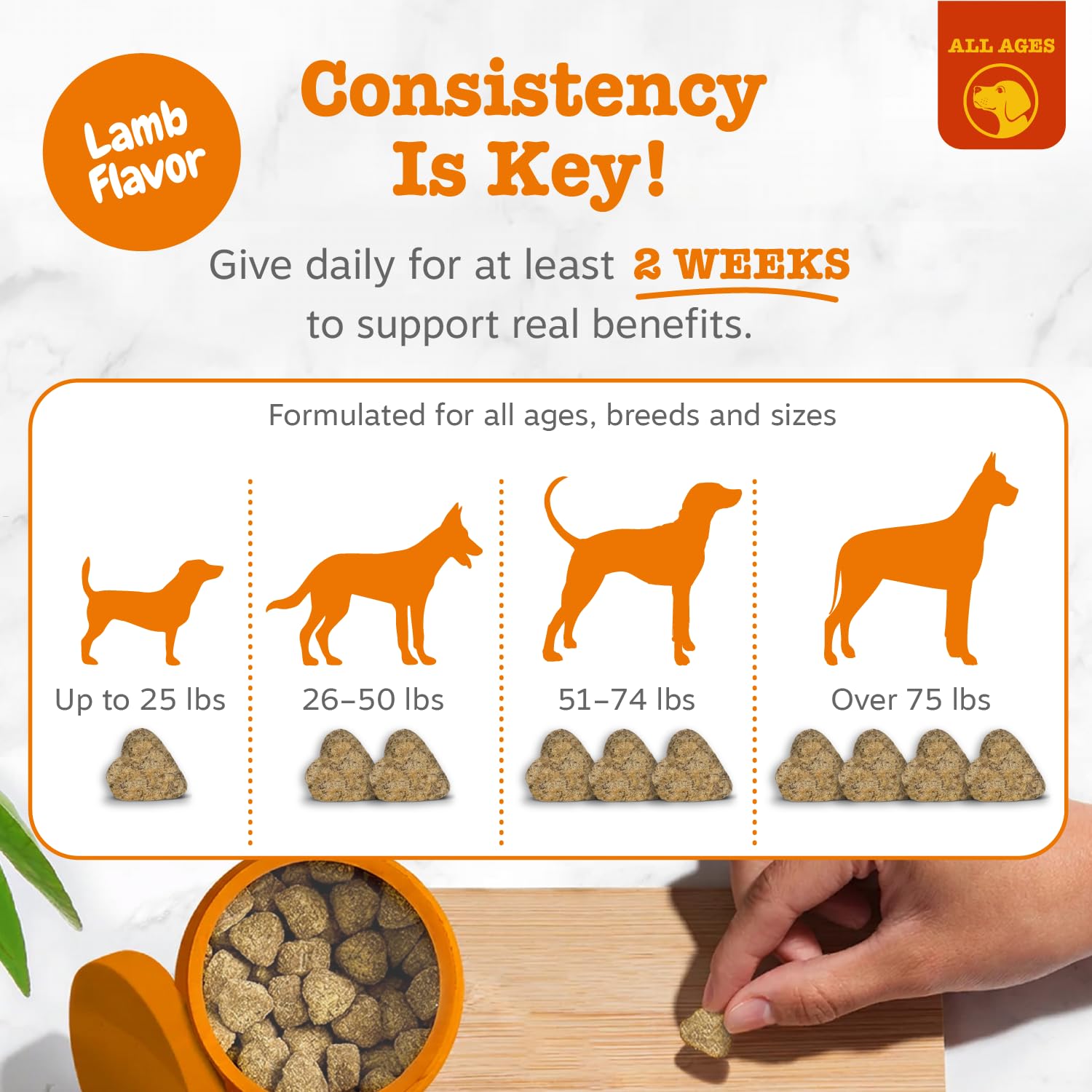 Ingredientes clave Zesty Paws como probióticos y Omega‑3, respaldo funcional