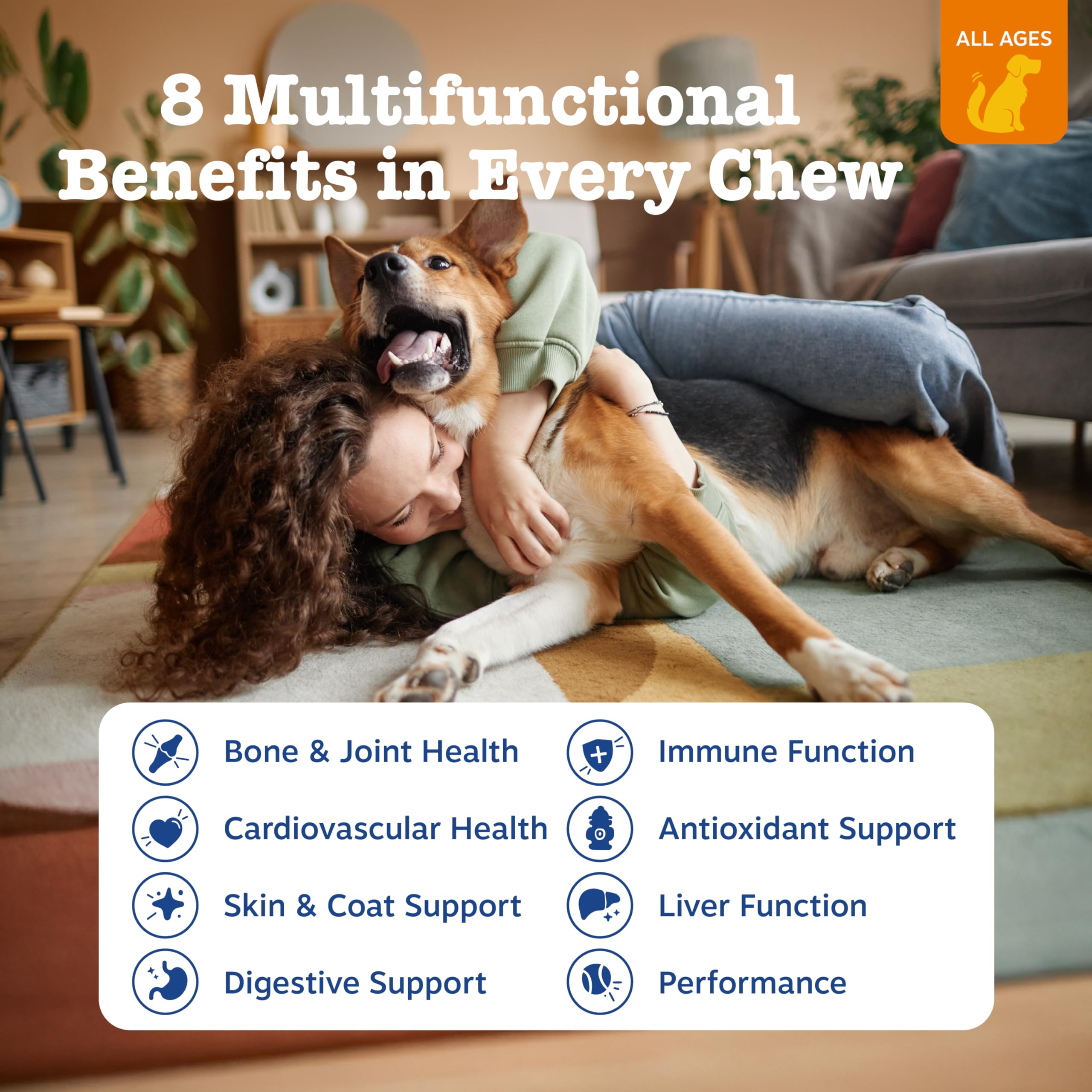 Masticable Zesty Paws primer plano mostrando color y forma apetecible