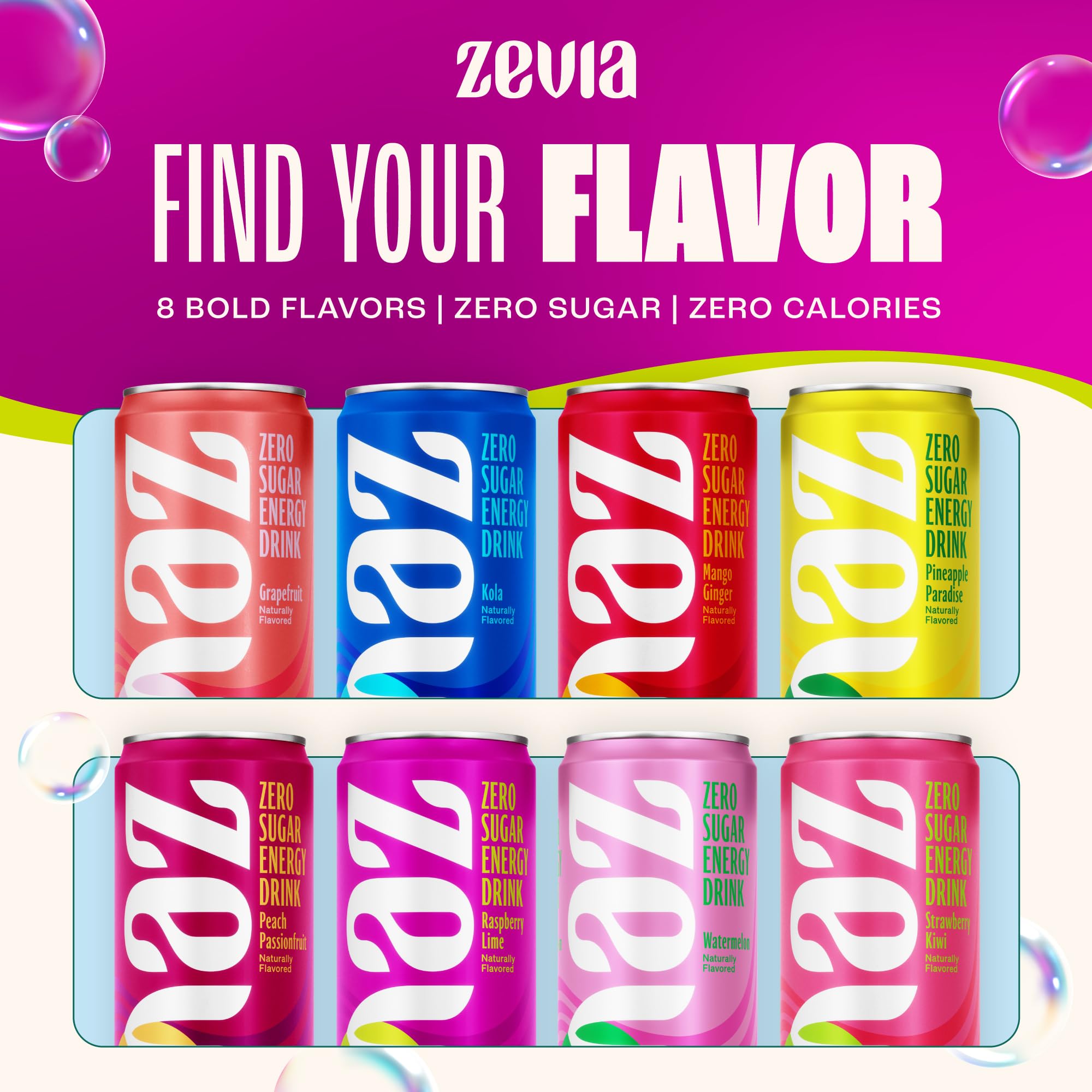 Zevia lata junto a objeto cotidiano para comparar tamaño y portabilidad