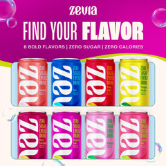 Zevia lata junto a objeto cotidiano para comparar tamaño y portabilidad