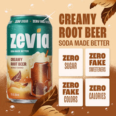 Zevia close-up of can detail highlighting clear label and refreshment