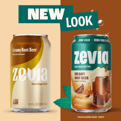 Zevia poured in glass demonstrating creamy texture and ice-cold enjoyment
