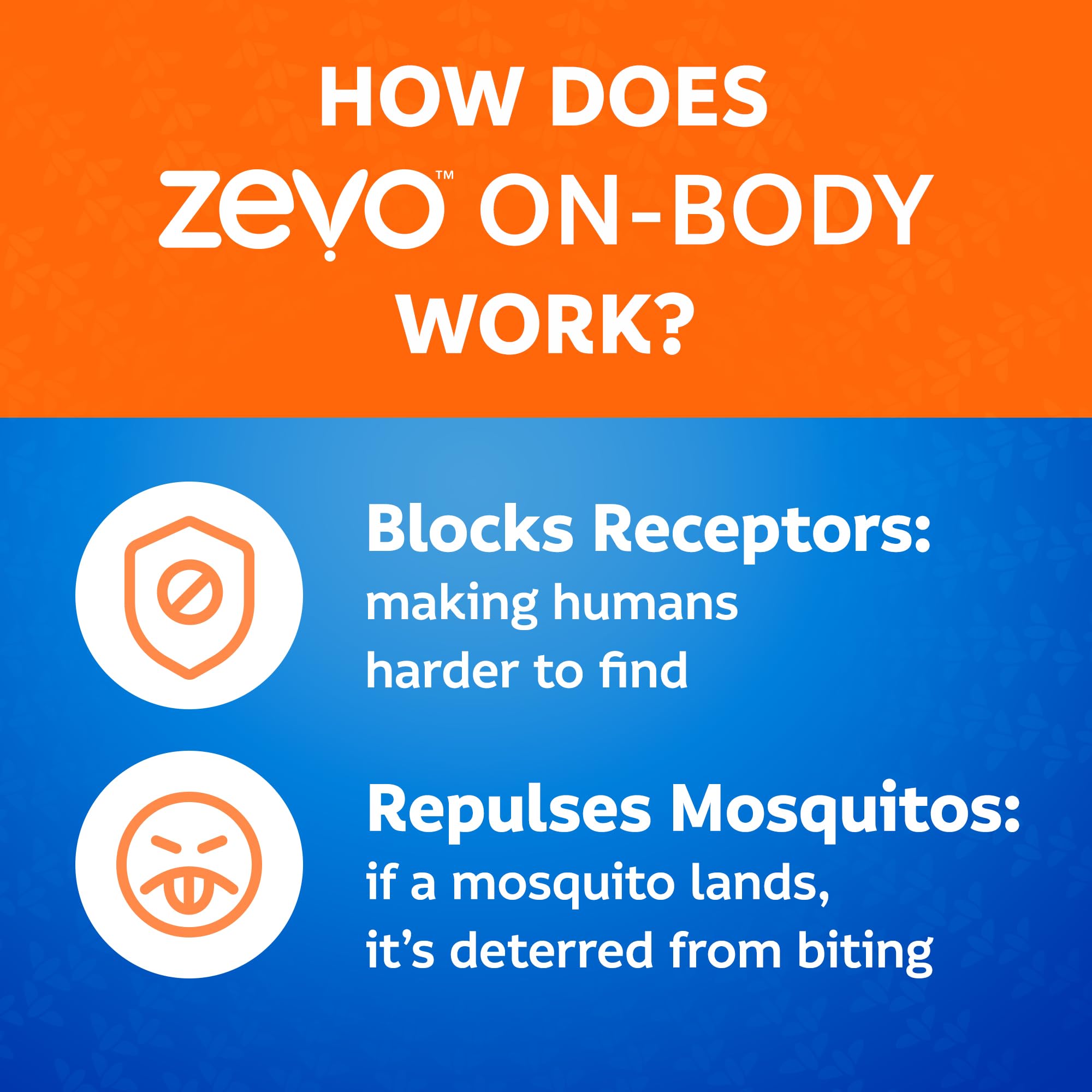 ZEVO junto a una mano para comparar tamaño, práctico y portátil