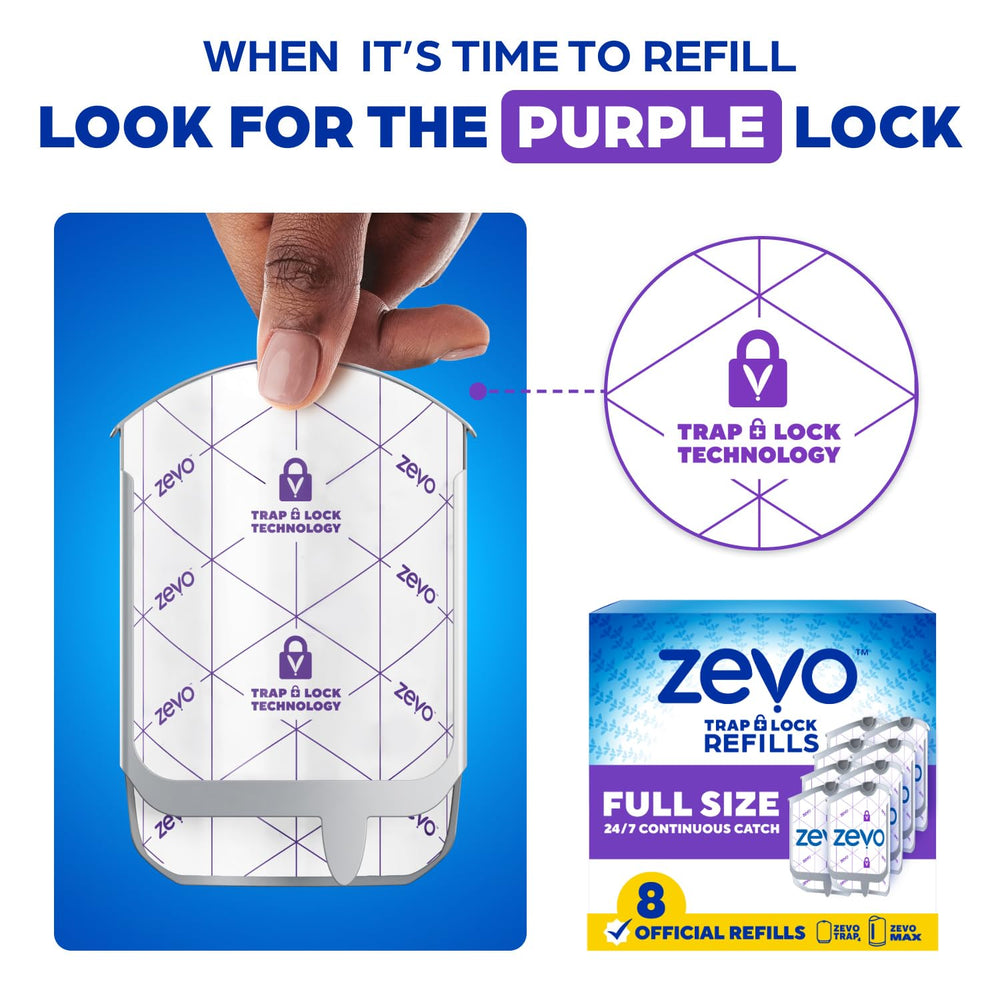 ZEVO hands-free slide-out cartridge removal for quick tidy disposal