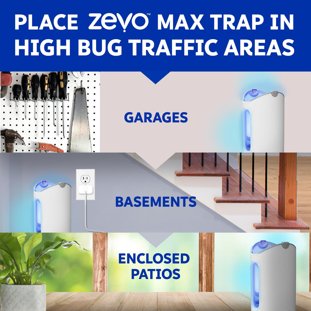 ZEVO trampa en mano mostrando tamaño y facilidad de manejo