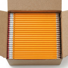 ZGZZGZ pack frontal de 200 lápices amarillos listos para aula y oficina