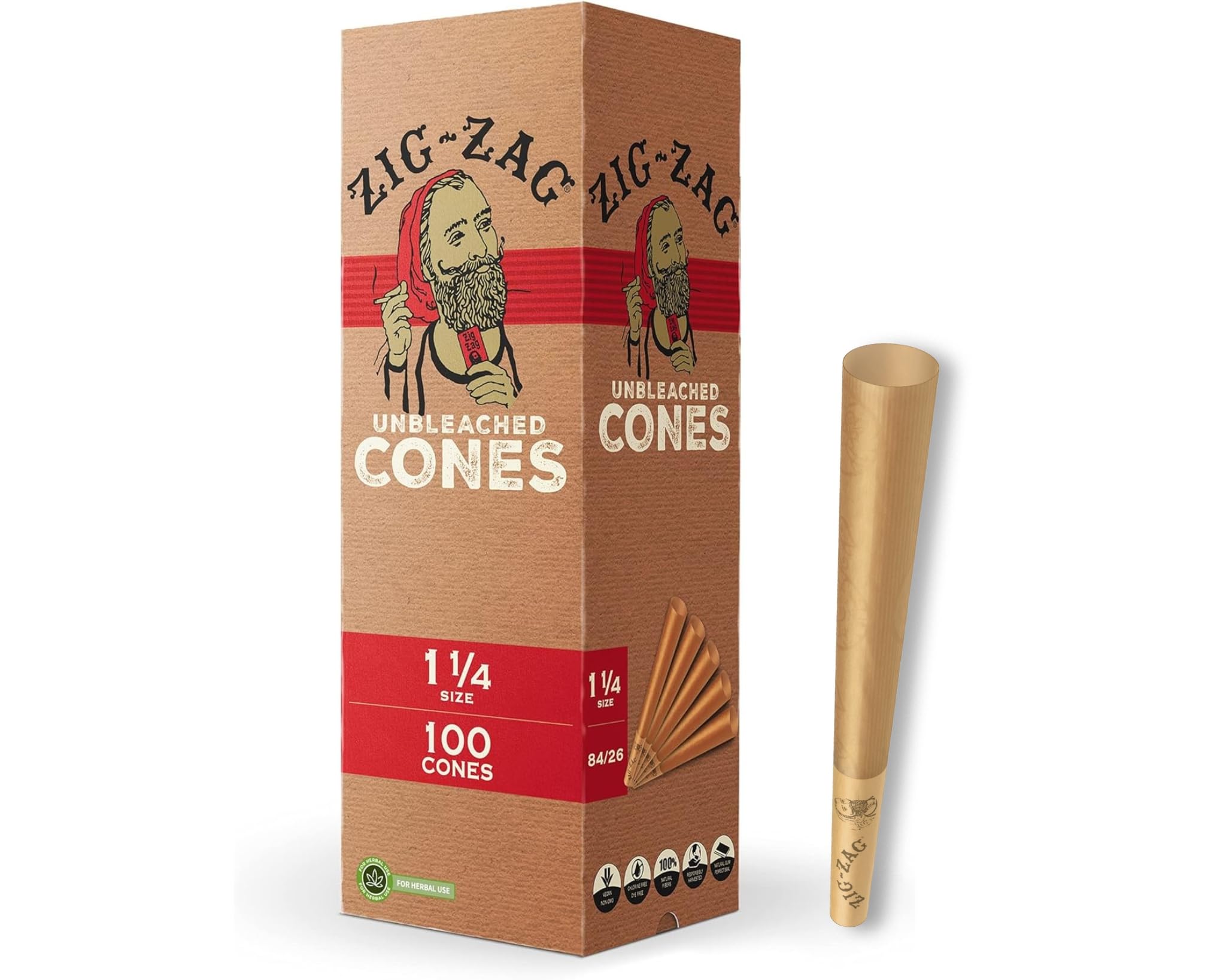 ZIG-ZAG empaque frontal del pack de 100 para almacenamiento rápido