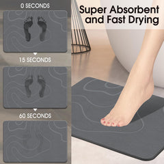 ZIKIBL alfombra colocada en baño moderno, estética minimalista y práctica
