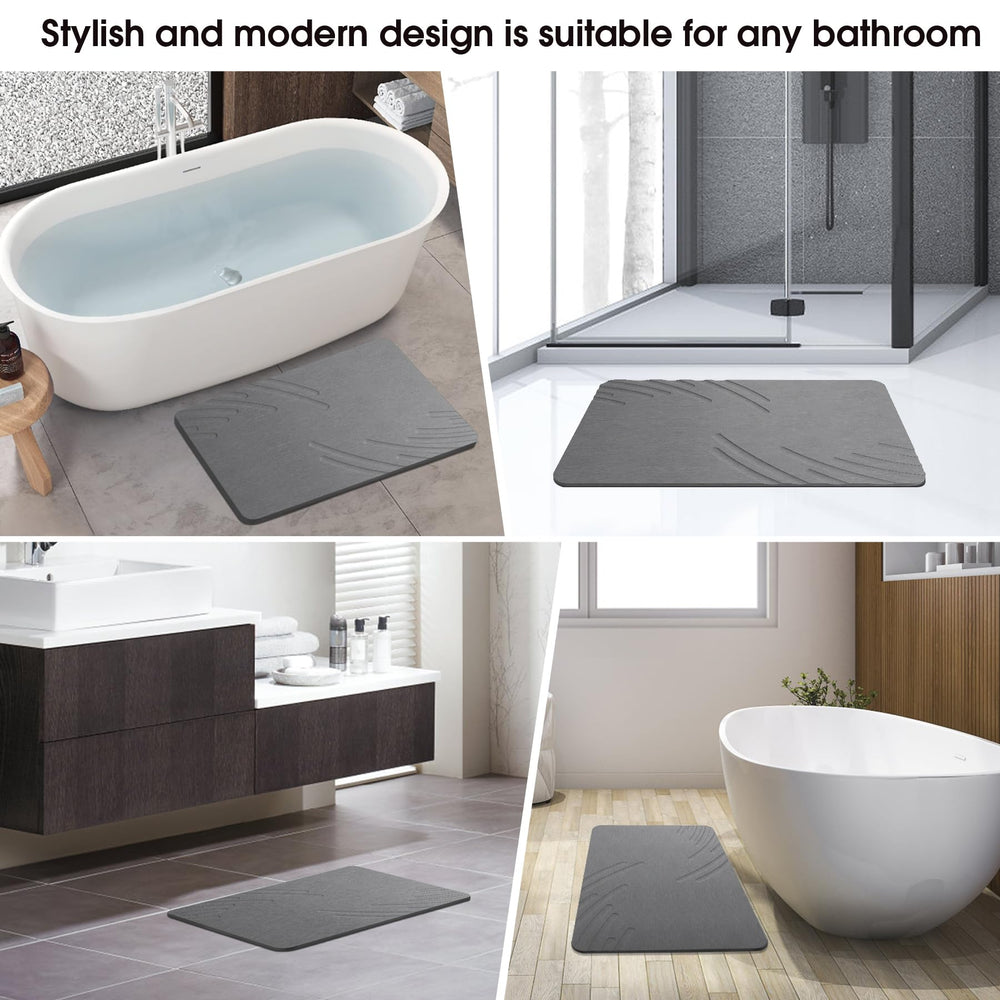 ZIKIBL alfombra integrada en baño decorado mostrando estética minimalista y funcionalidad