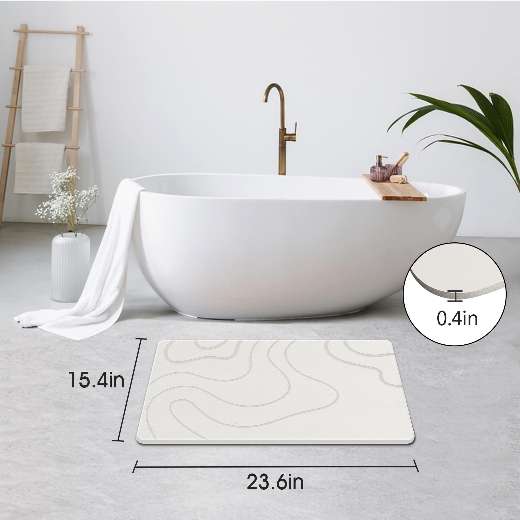 ZIKIBL tapete en uso en ducha ofreciendo superficie seca y segura