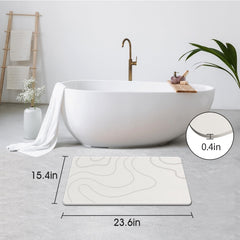 ZIKIBL tapete en uso en ducha ofreciendo superficie seca y segura