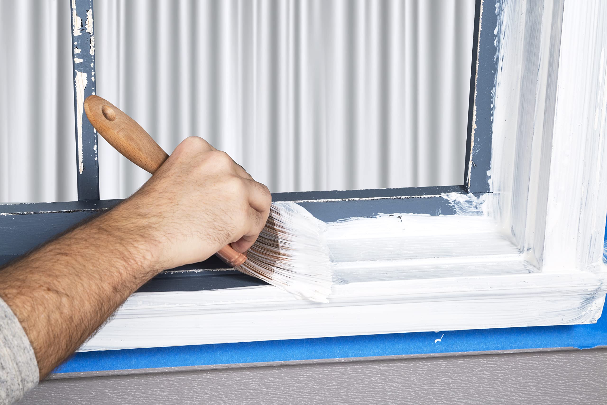 Zinsser pared exterior imprimada mostrando sellado resistente al clima