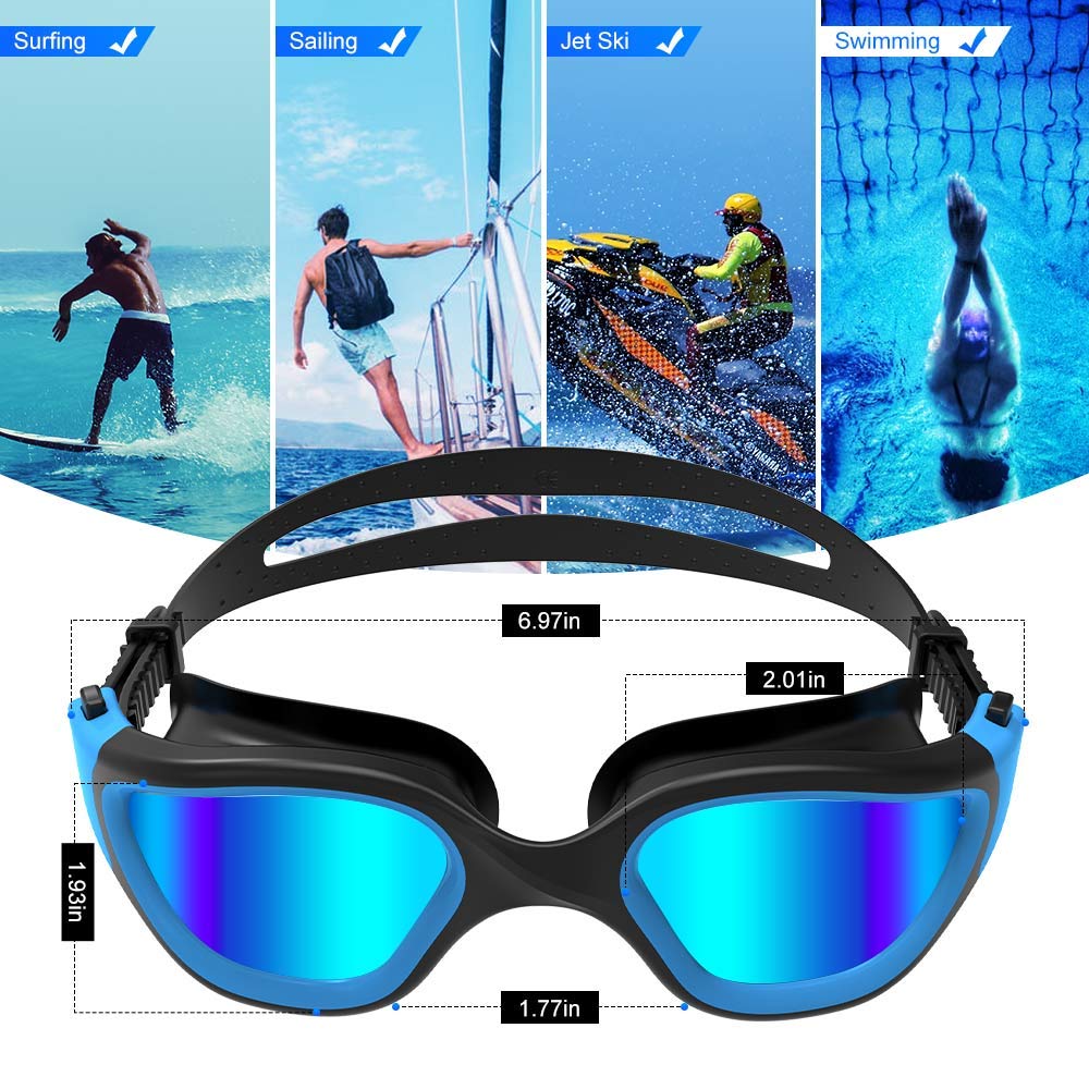 ZIONOR gafas en la playa durante surf, reducción de brillo solar