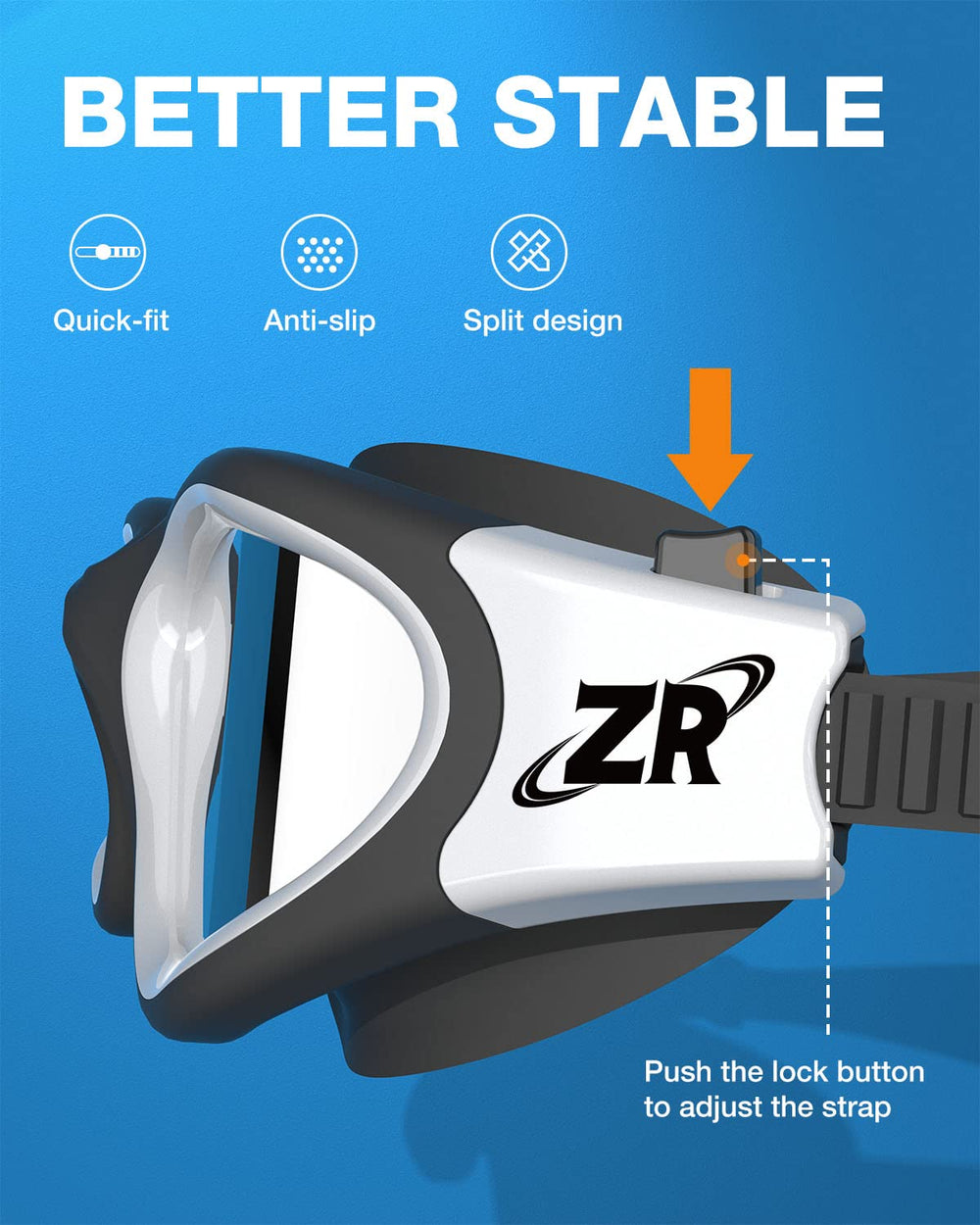 ZIONOR goggles in pool showing anti-fog clarity during laps