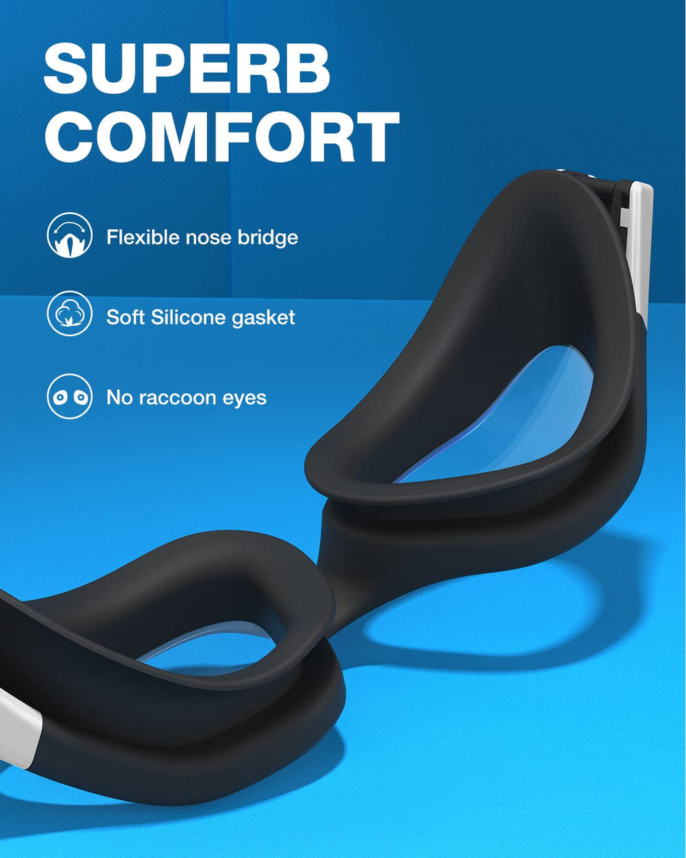 ZIONOR split head strap and adjuster for a secure customized fit