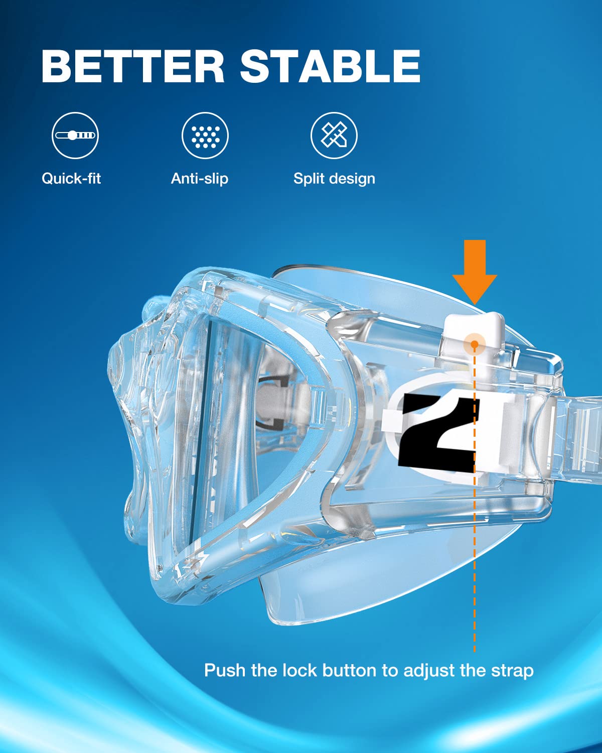 ZIONOR gafas G1 SE en uso en piscina con visión despejada