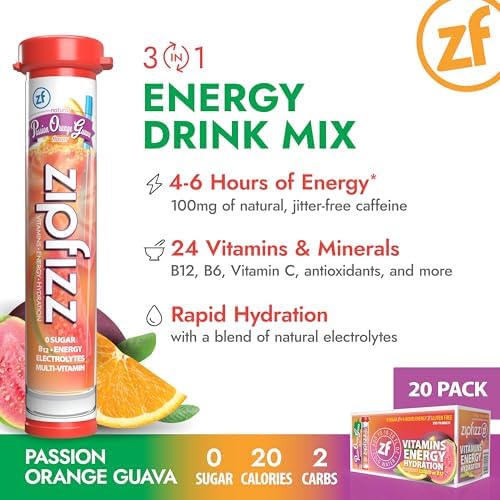 Zipfizz bebida servida en vaso con burbujas, Zipfizz refresca y rehidrata