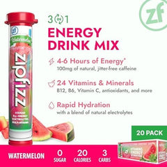 Zipfizz bebida preparada en botella mostrando color y refresco hidratante