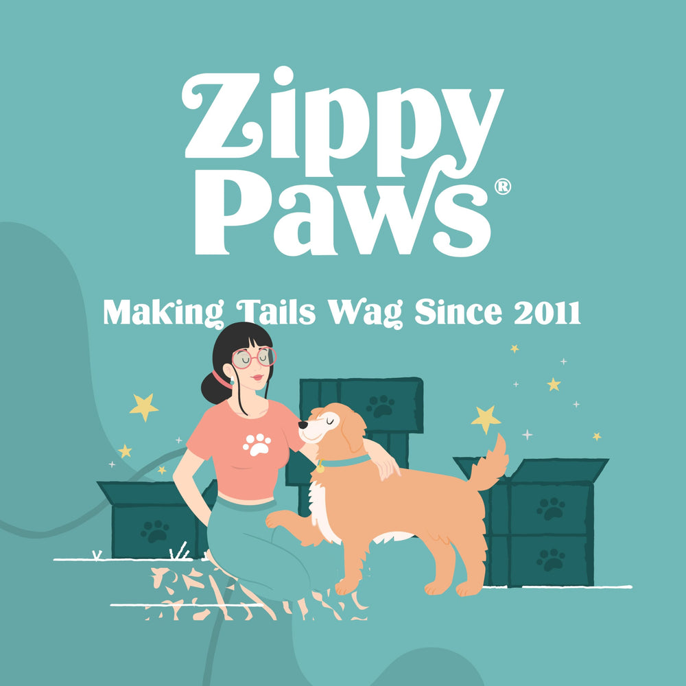 ZippyPaws empaque con las tres piezas (zorro, mapache, ardilla), variedad para el juego