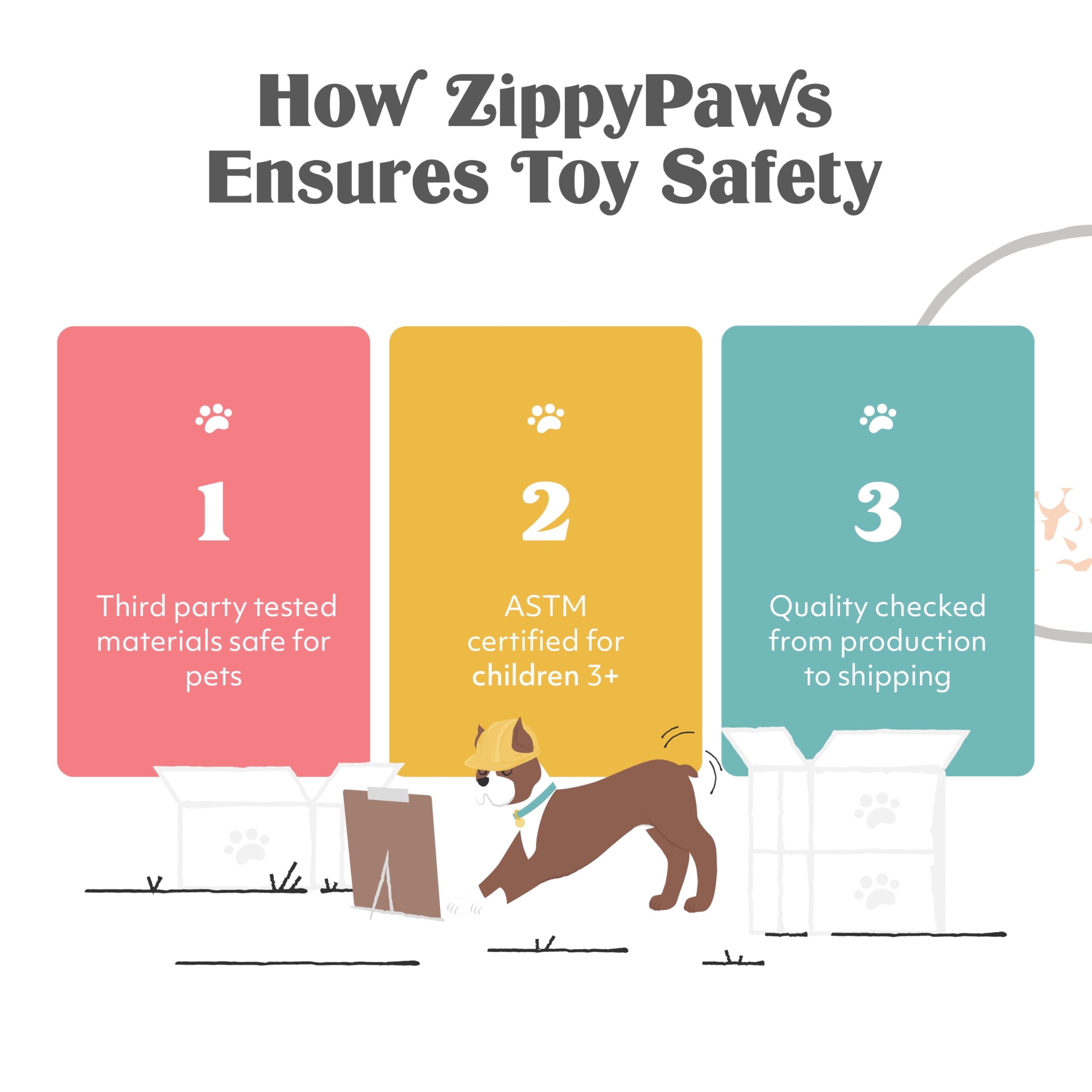 ZippyPaws mano sujetando el zorro plano, ergonomía para transportar y morder con facilidad