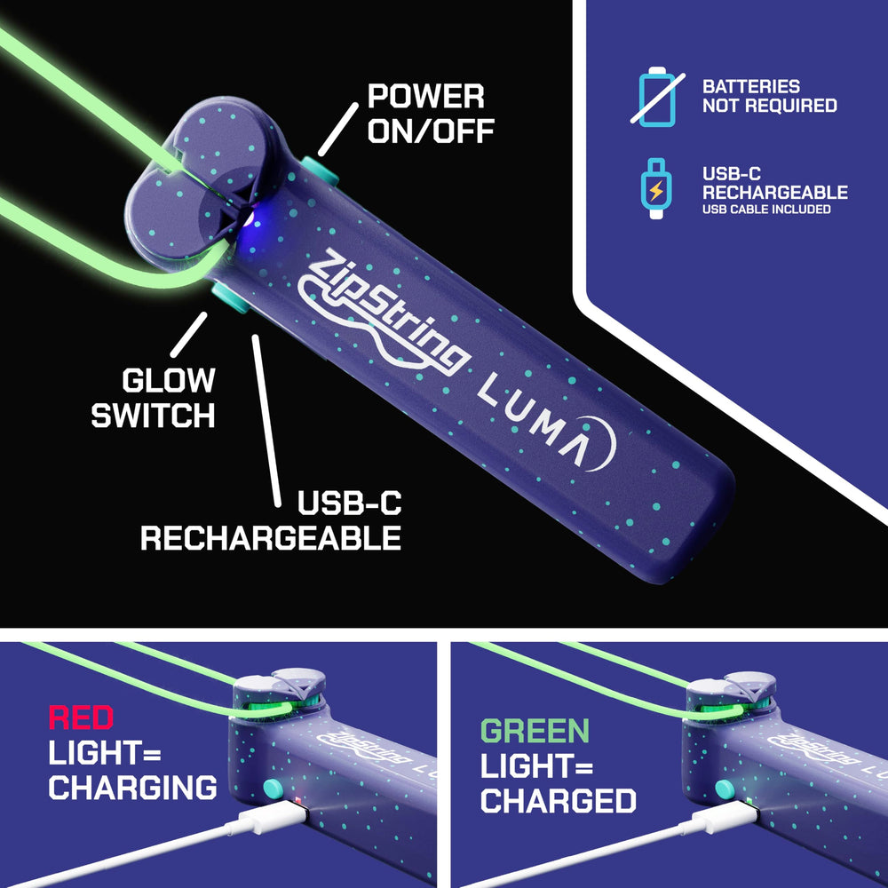 ZipString Luma junto a teléfono para comparar tamaño, ZipString es compacta y portátil