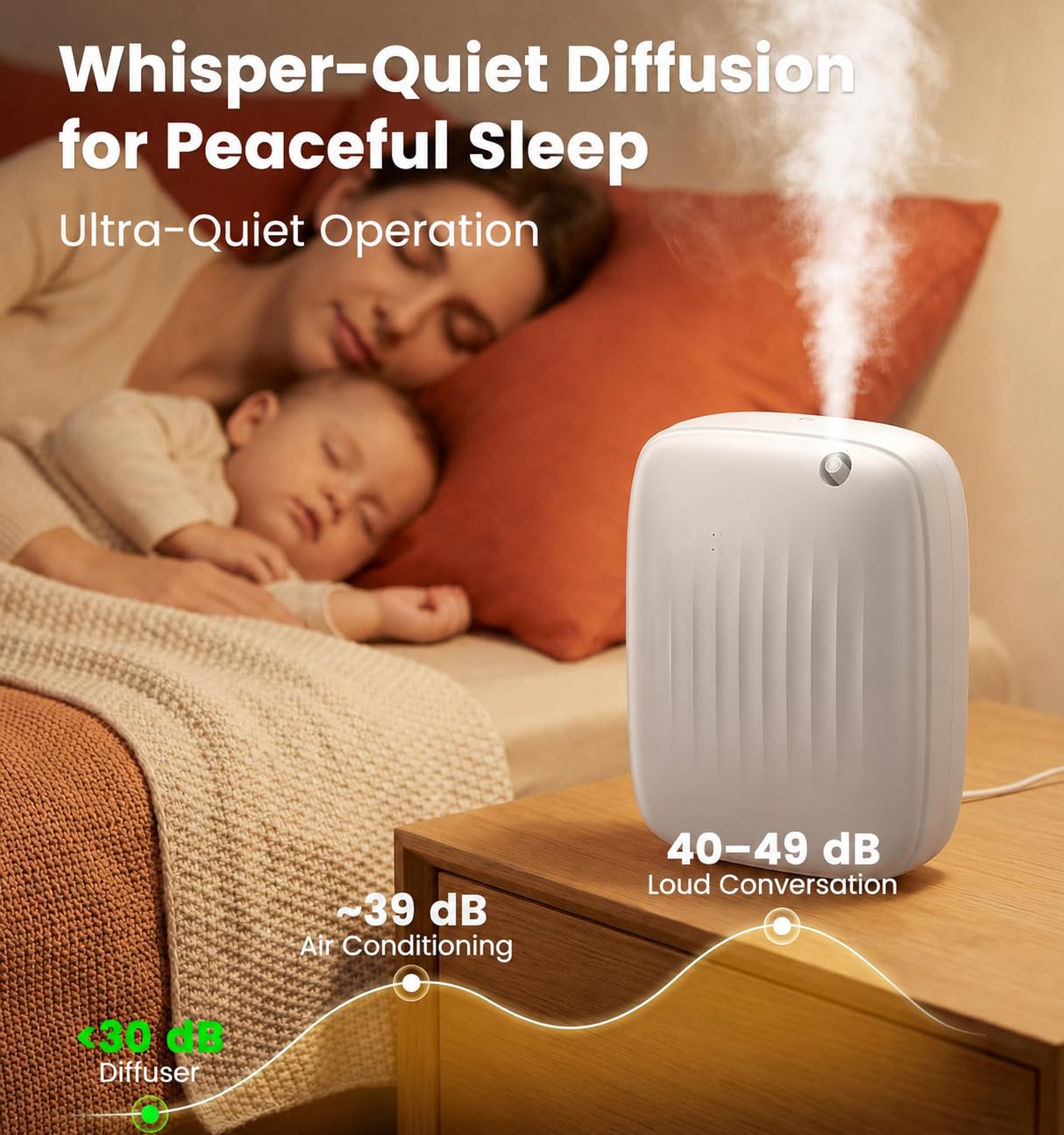 Ziweo difusor en salón creando ambiente tipo hotel silenciosamente