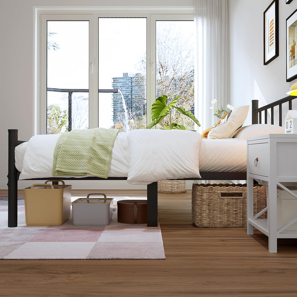 zizin cama montada en dormitorio moderno, aspecto refinado