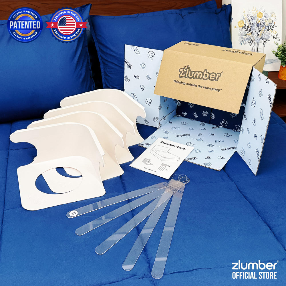 Zlumber ambientada en habitación mostrando cama ordenada y estética